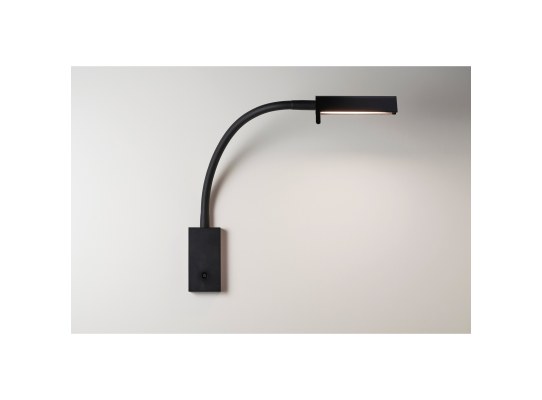 Quick Luz lectura Penelope SX Flex 1030V 2,5W cálida, negro, interruptor, IP40