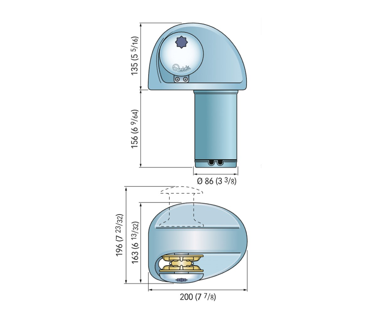 Quick Molinete Eagle E1 300W 12V
