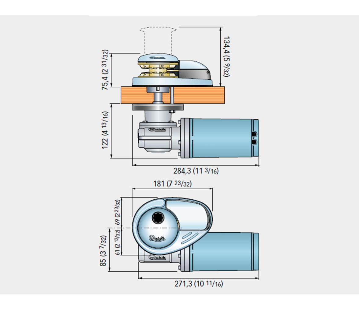 Quick Molinete Prince DP1 500W 24V