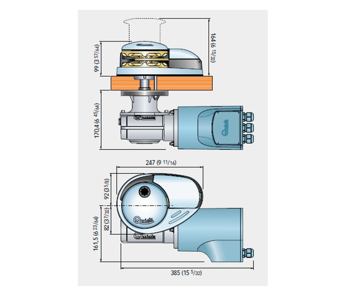 Quick Molinete Prince DP3 1500W 12V