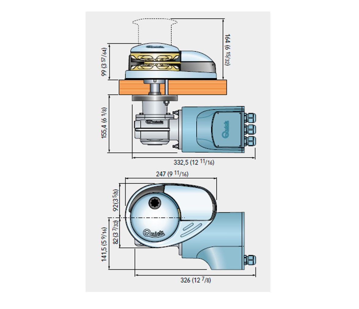 Quick Molinete Prince DP3 700W 12V