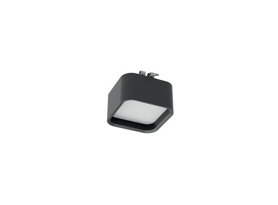 Quick Plafón LED GEA HP 2.5W 10-30Vdc Alu negro Blanco cálido IP40