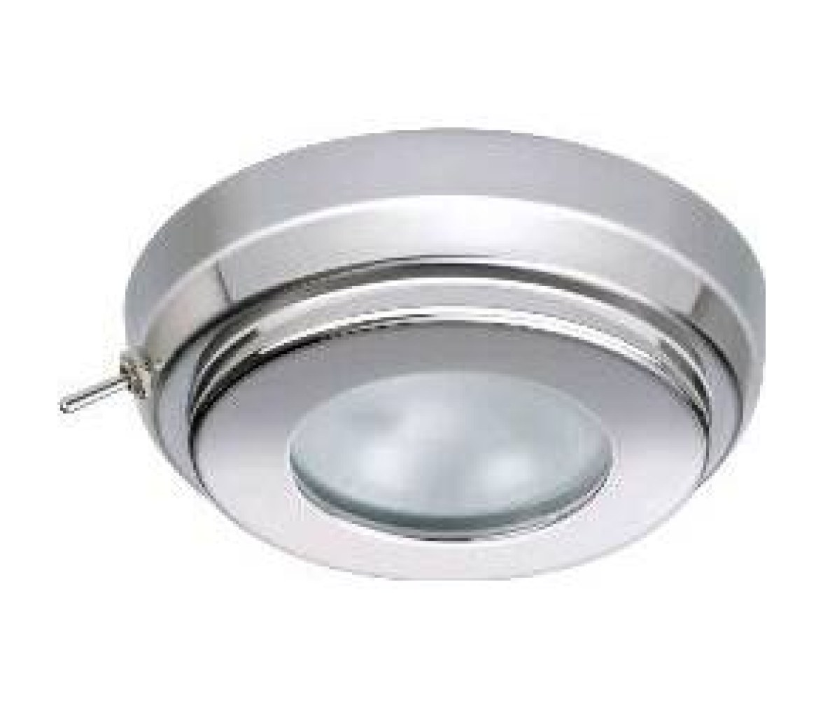 Quick Plafón LED redondo TIM CS 2W 10-30V inox blanco cálido IP40 c/interruptor