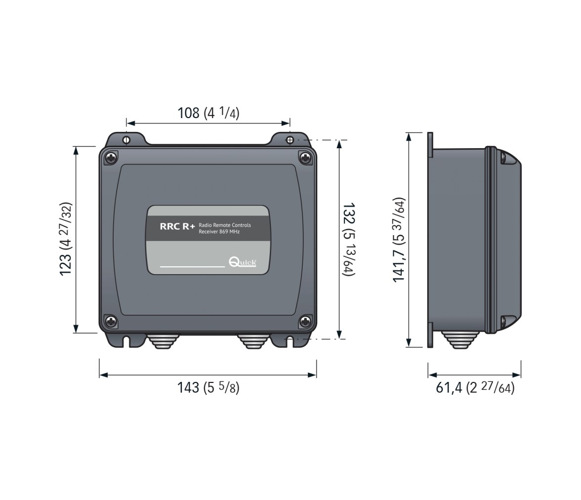 Quick Receptores Control Remoto por Radio R02+/R04+/R06+/R08+
