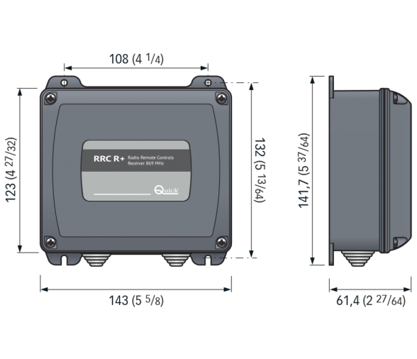 Quick Receptores Control Remoto por Radio R02+/R04+/R06+/R08+