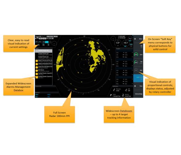 Simrad R3016, unidad de control de radar, 16 Pulgadas