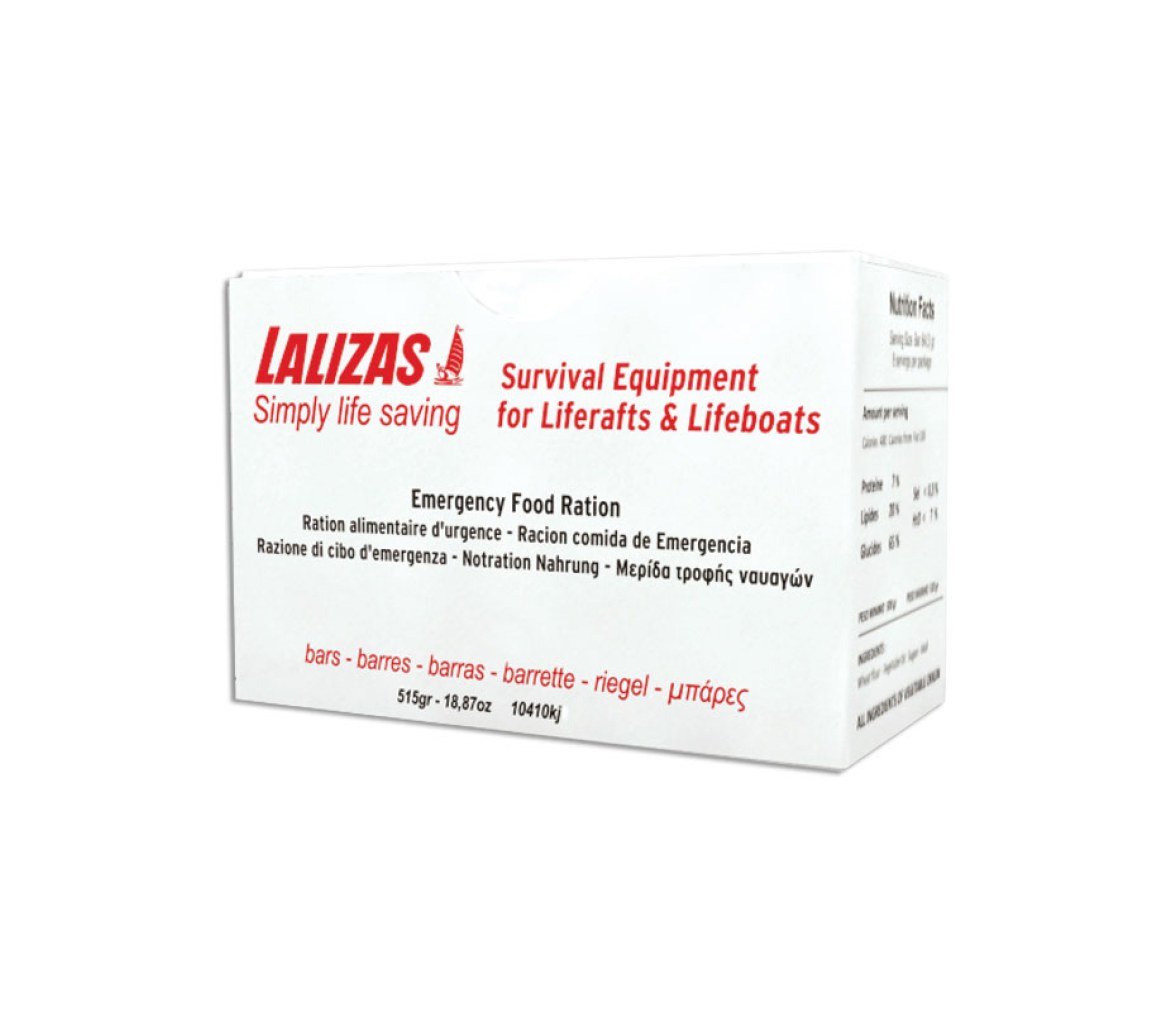 Ración de comida LALIZAS 0,5 kg para Balsa Salvavidas, 2503 Kcal