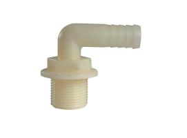 White Nylon Curve Hose Adaptor