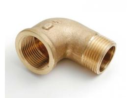 90 DEGREES ELBOW MALE-FEMALE IN BRASS
