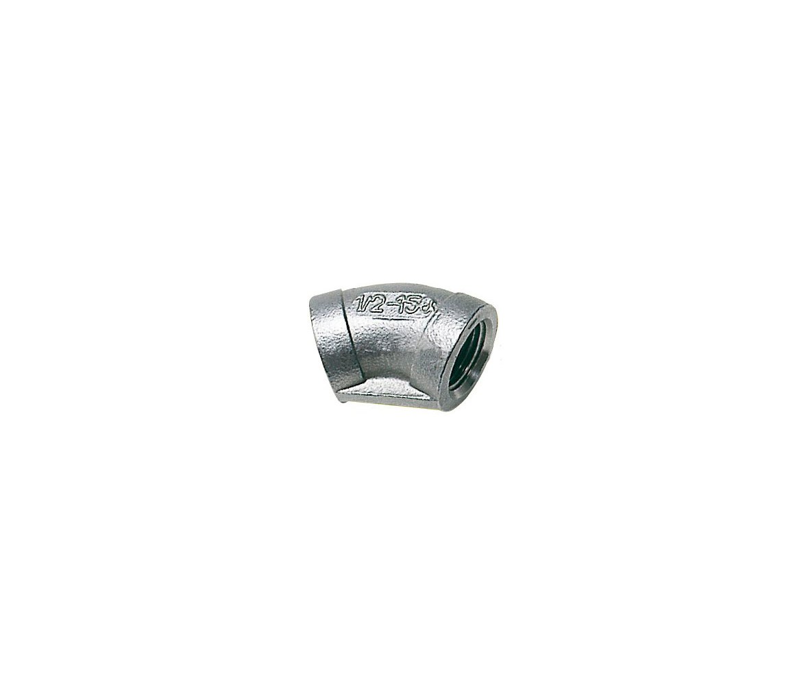 Racor Codo Hembra 45 Grados Inox