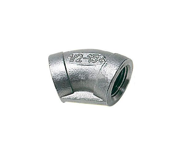 Racor Codo Hembra 45 Grados Inox