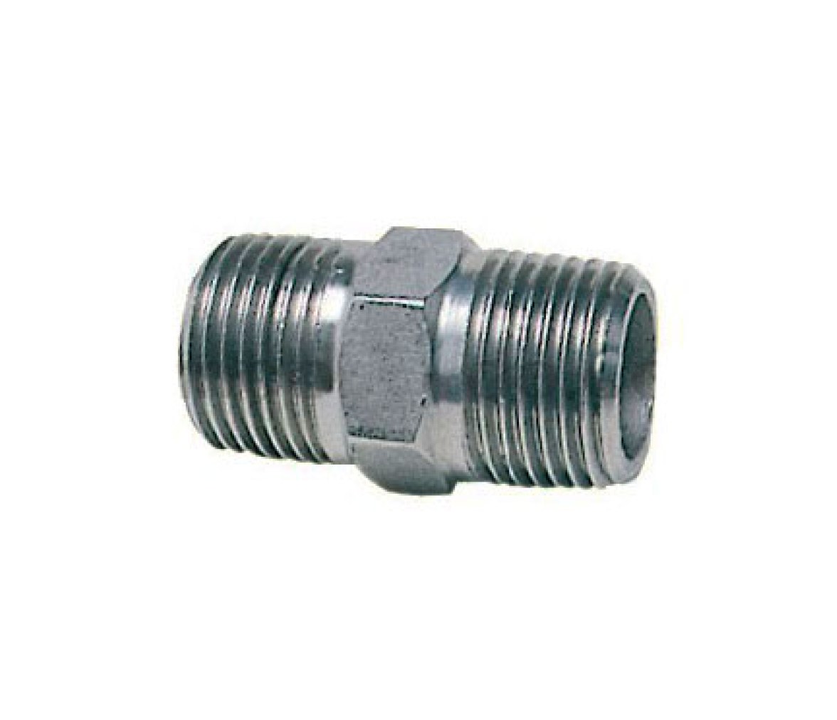 Racor Conector Doble Macho Inox