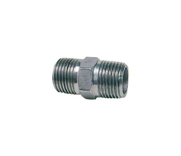 Racor Conector Doble Macho Inox
