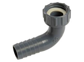 Racor Conexion Manguera 90 Grados Plastico