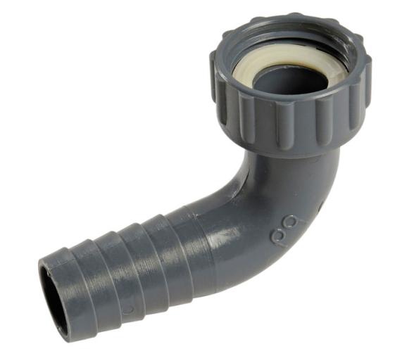 Racor Conexion Manguera 90 Grados Plastico