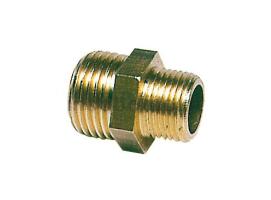 Double Brass Nipple Reduced