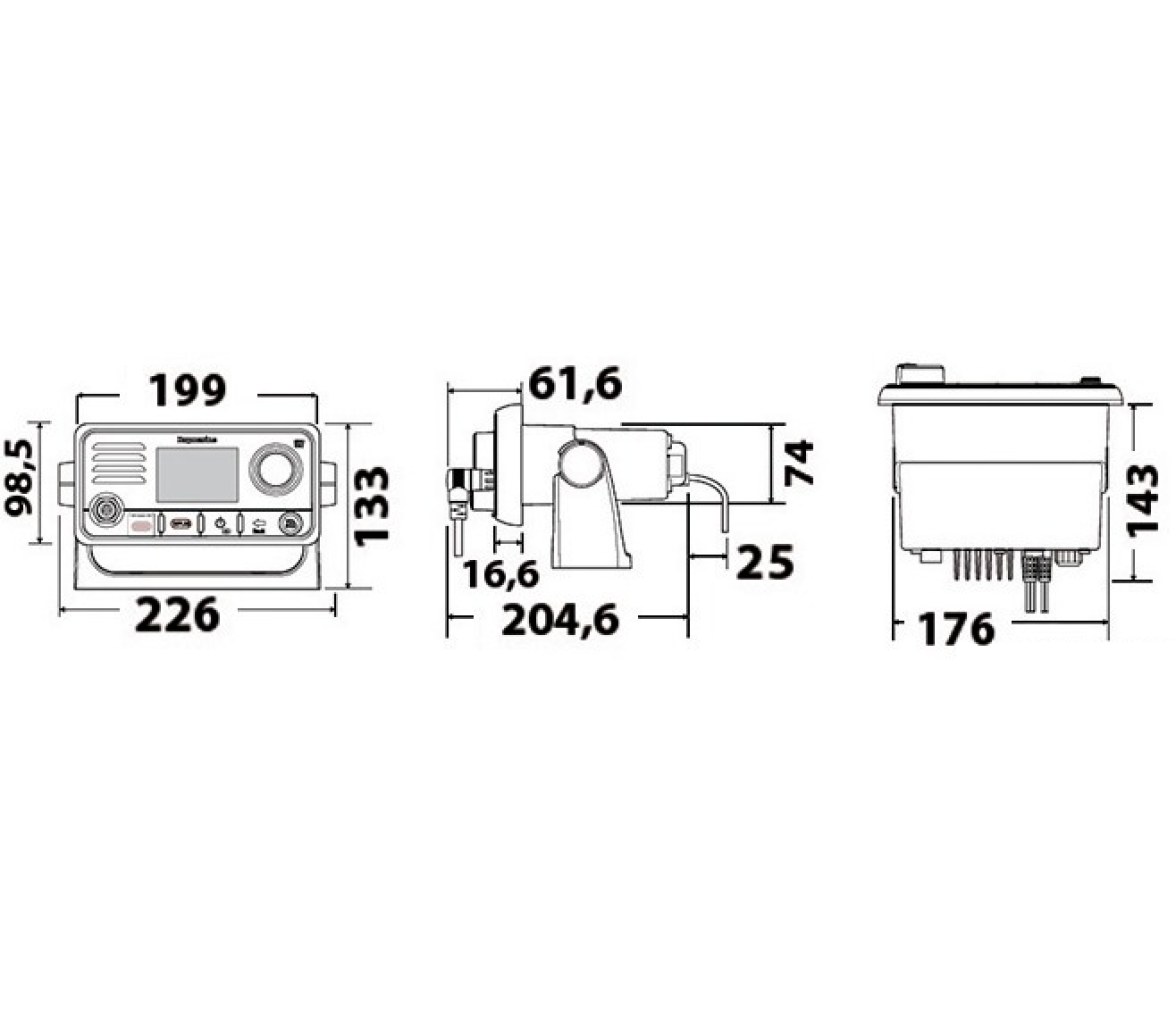 RADIO VHF RAYMarine Ray63/Ray73