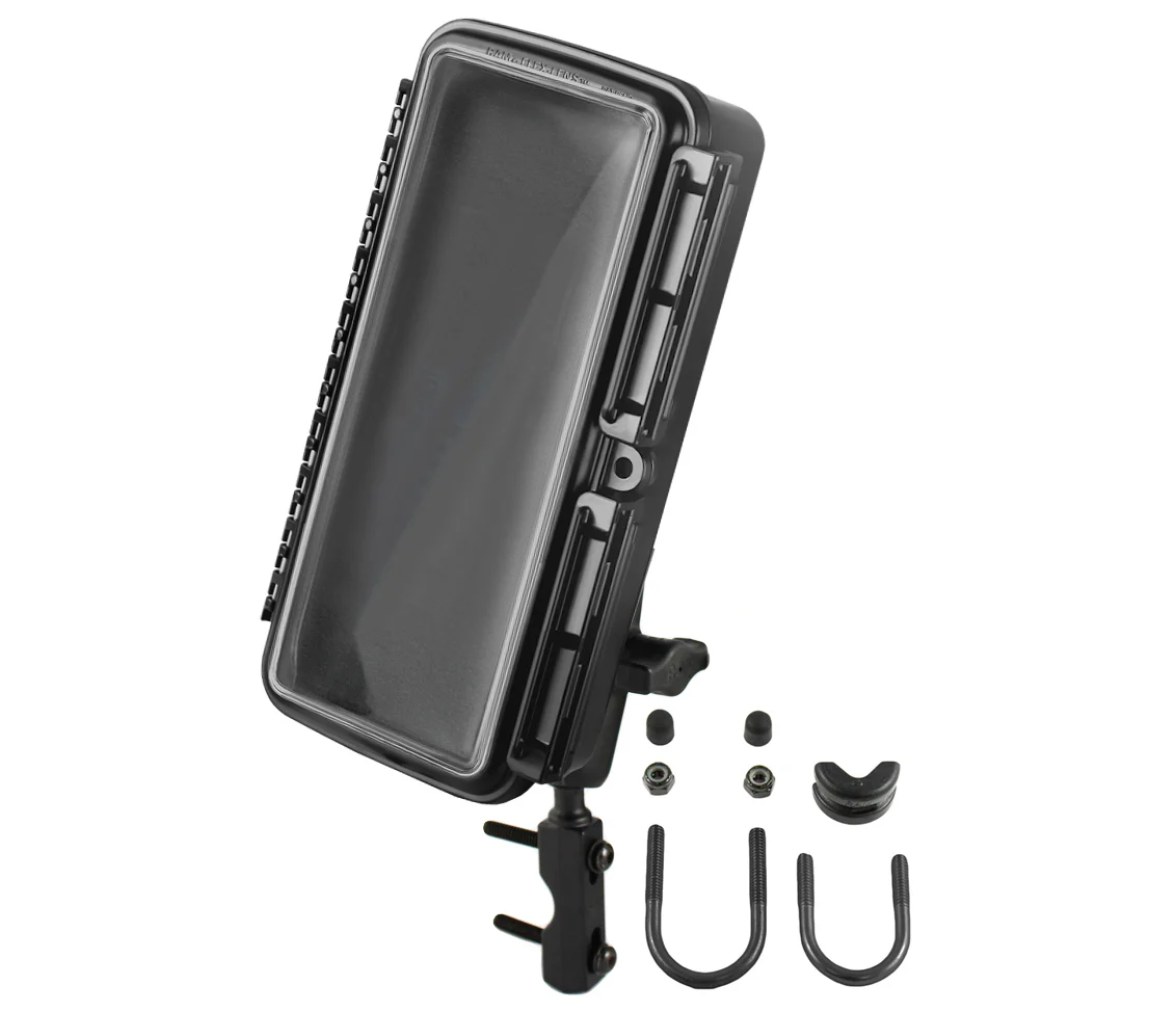 RAM Aqua Box con soporte para depósito de freno/embrague para dispositivos grand