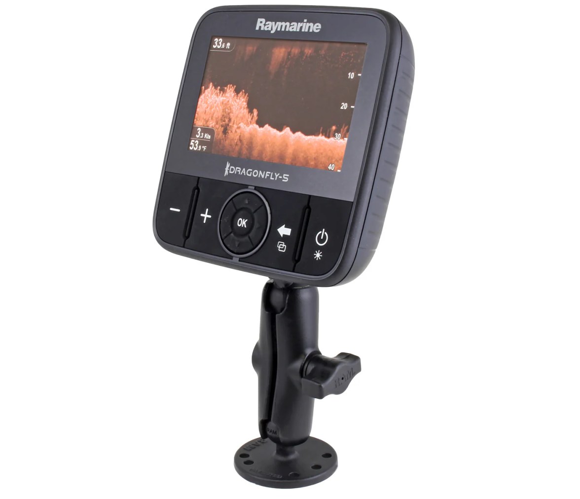 RAM-Drill-Down-Doble-Bola-Montaje-para-Raymarine-Dragonfly-y-más