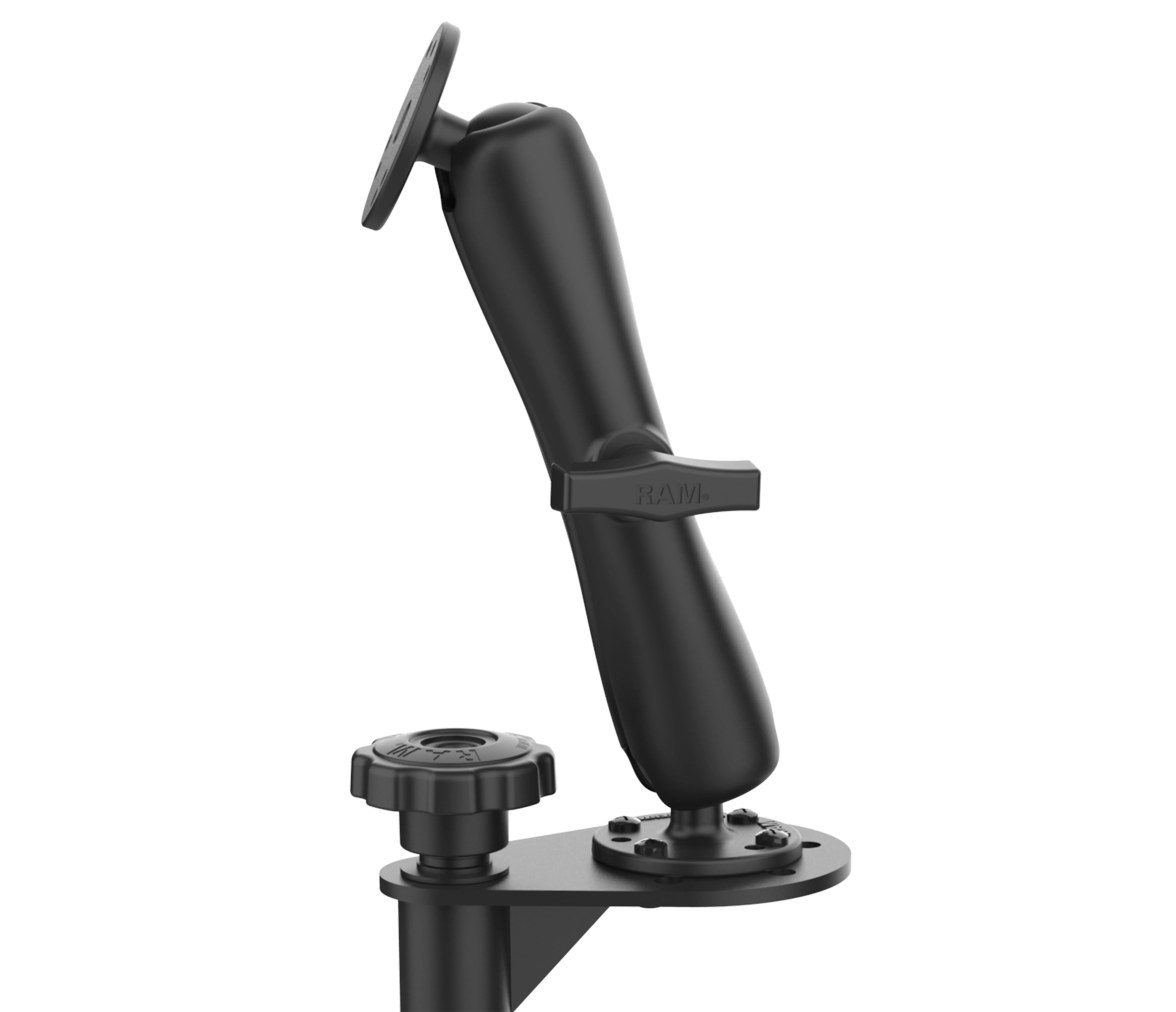 RAM Soporte de suelo universal para vehículo sin taladro con montaje de doble bo