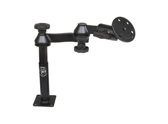 RAM Tele-Pole con 4" y 7" Poles, Brazos Oscilantes y Placa Redonda Grande RAM Tele-Pole con 4" y 7" Poles, Brazos Oscilantes y Placa Redonda Grande