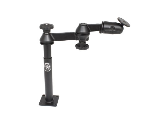 RAM Tele-Pole con 8" y 9" Poles, Brazos de Doble Oscilación y Placa Redonda RAM Tele-Pole con 8" y 9" Poles, Brazos de Doble Oscilación y Placa Redonda