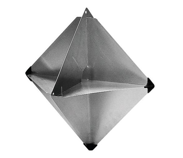 Reflector de Radar Tipo Octaedro 300x300x415  mm Plastimo