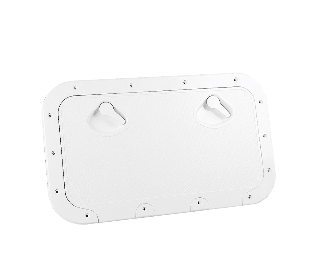 REGISTRO CLASSIC 355X600mm + CERRADURA SATINADO BLANCO