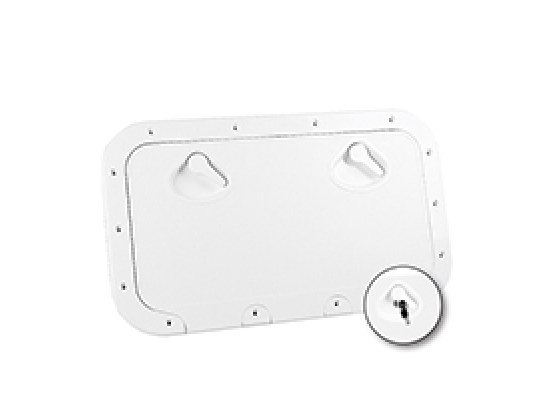 REGISTRO CLASSIC 355X600mm + CERRADURA SATINADO BLANCO