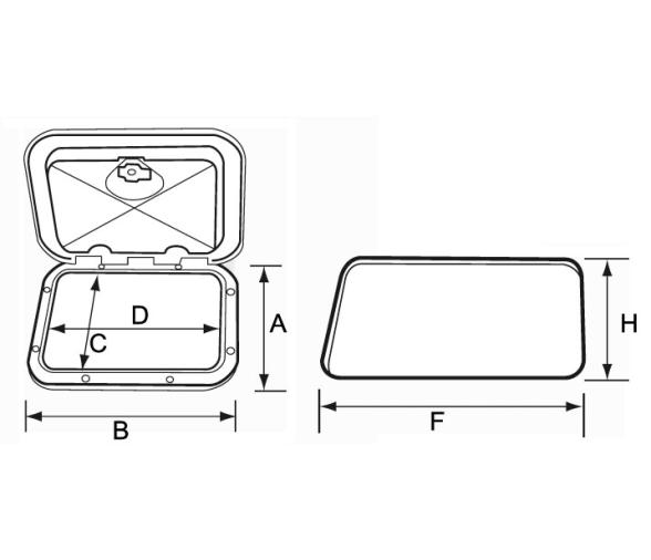 Nuova Rade Registro Classic Rectangular 275x375mm