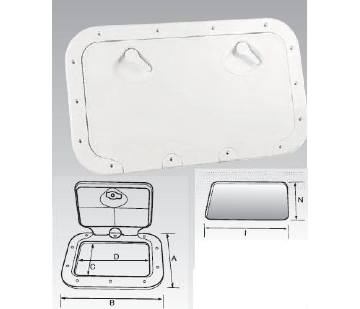 Registro Classic Rectangular 355x600mm