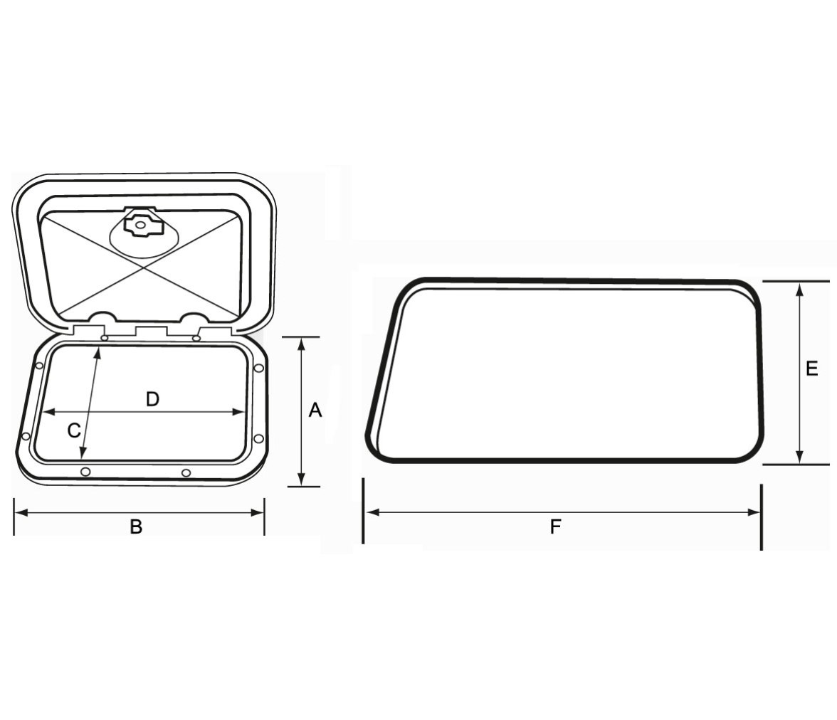 Registro Rectangular Krome 270x375mm Nuova Rade