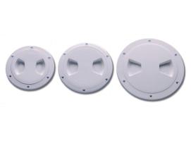 White Deck Plate with Rotating Closure Trem