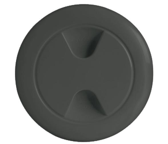 Registro Redondo Polipropileno Negro