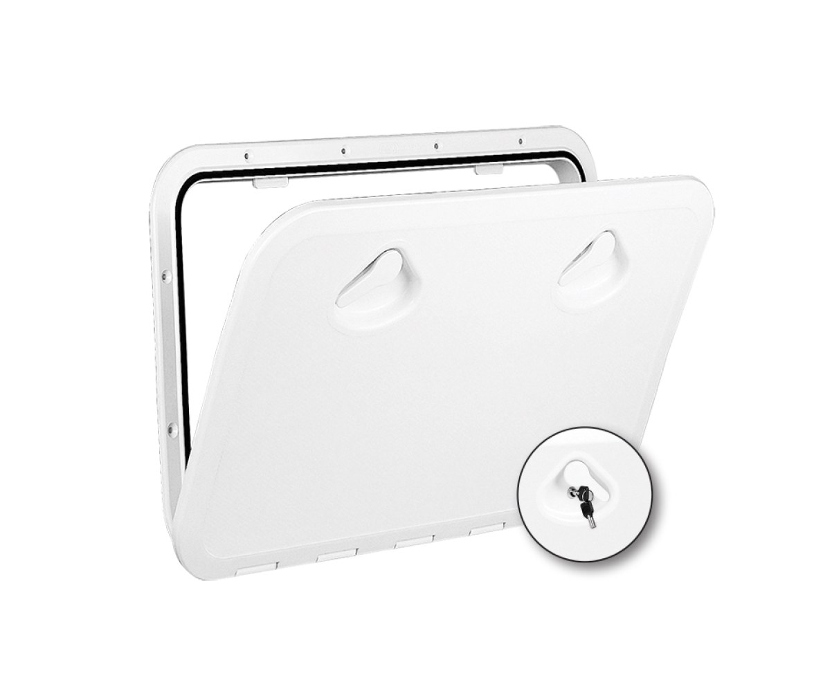 Registro TOP 460x525mm satinado negro, ISO12216