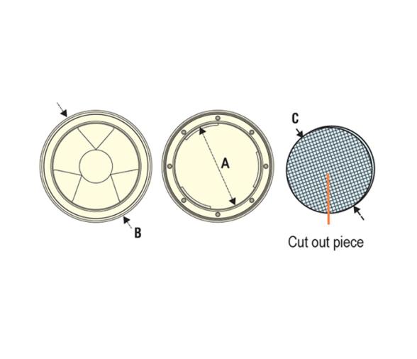 Registro Redondo con Cierre a Bayoneta