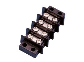 Regleta de 4 Conexiones en Bronce con Separador