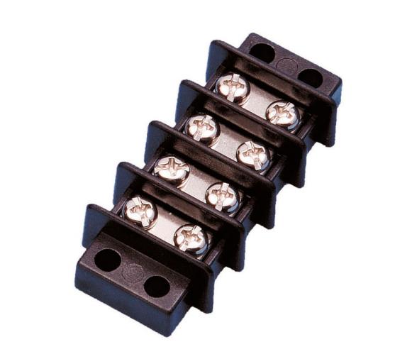 Regleta de 4 Conexiones en Bronce con Separador