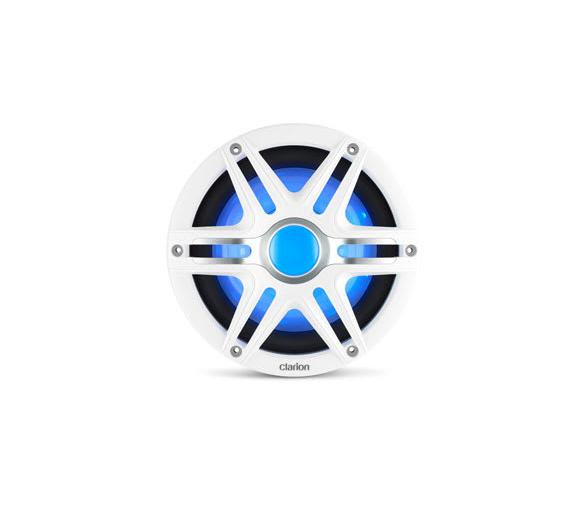 Rejilla de subwoofer premium náutico Clarion, 10" con LED de 4 ohmios