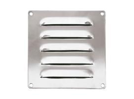 120 x 120 mm Inox Louvered Vent