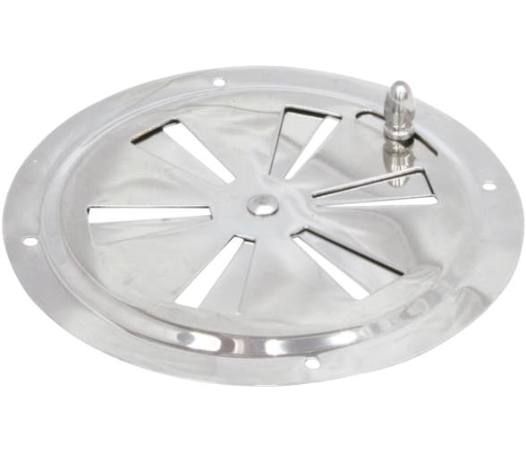 Rejilla Ventilacion Redonda Inox 125mm