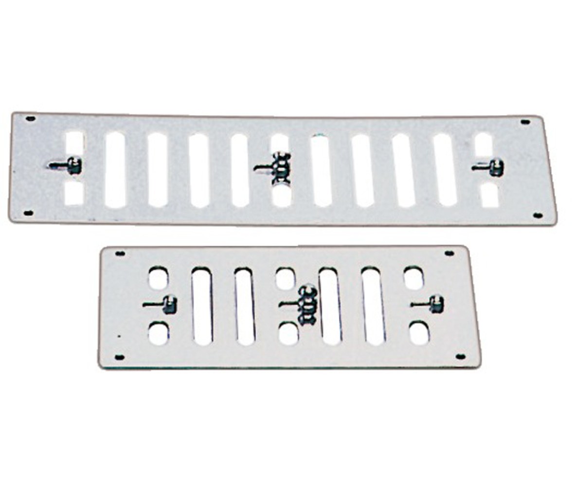 Rejilla Ventilación Tipo Persiana 228x76 mm Inox