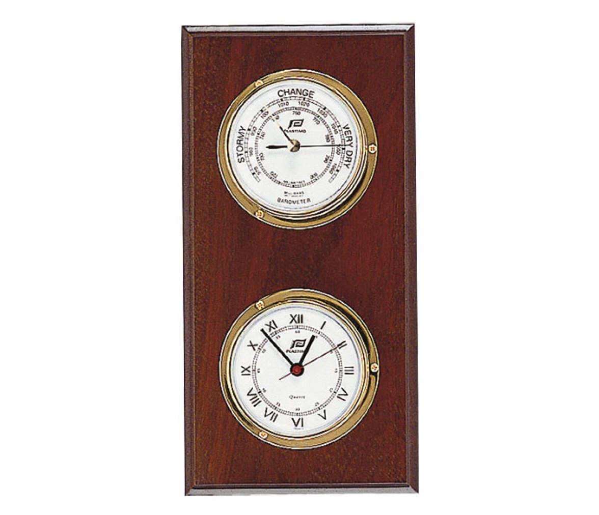 Reloj-Barometro Laton Pulido 3 Pulgadas