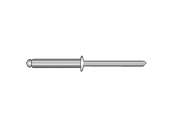 Blister Remaches de Acero Inoxidable DIN 7337