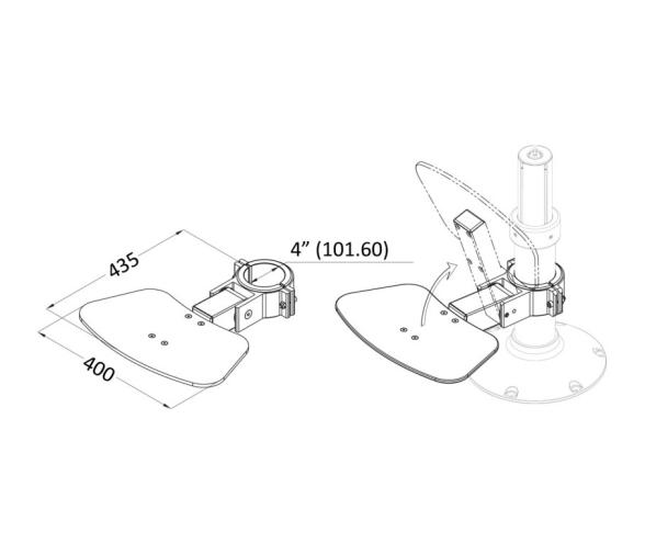 Osculati Reposapies Maxi Plegable para Asiento