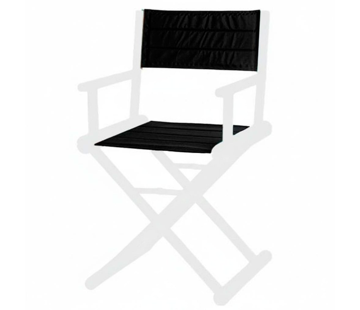 Repuesto Respaldo + Asiento Silla Director, Negra - Marine Business