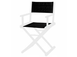 Repuesto Respaldo + Asiento Silla Director, Negra - Marine Business