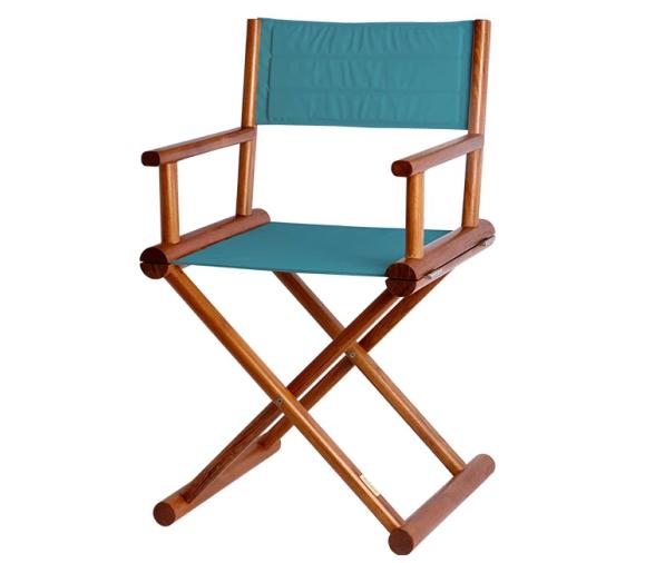 Repuesto Respaldo + Asiento Silla Director, Turquesa - Marine Business