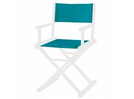 Repuesto Respaldo + Asiento Silla Director, Turquesa - Marine Business
