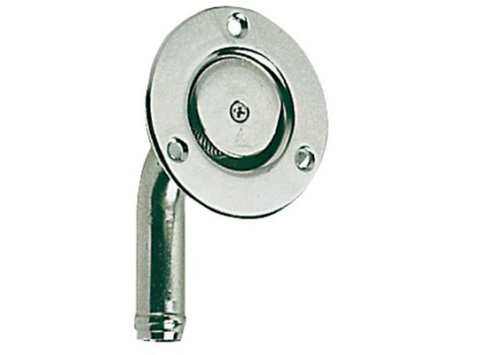 Respiradero Combustible acero inox acodado con tornillos